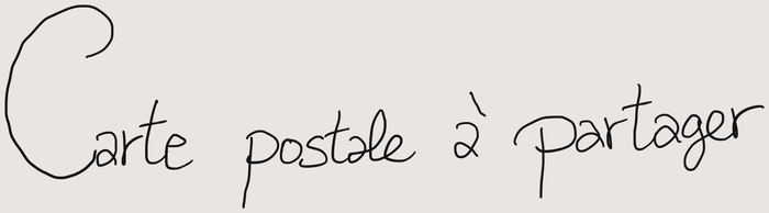 Carte postale à partager