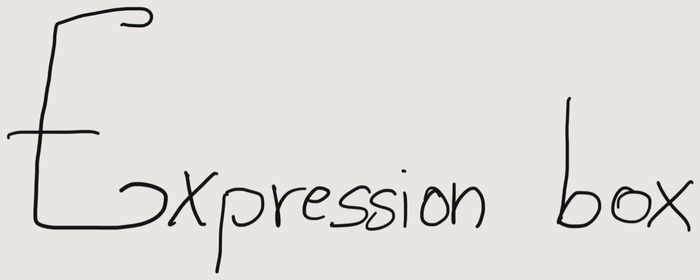Expression box