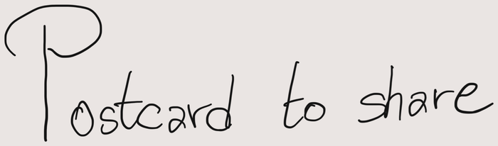 Postcard to share